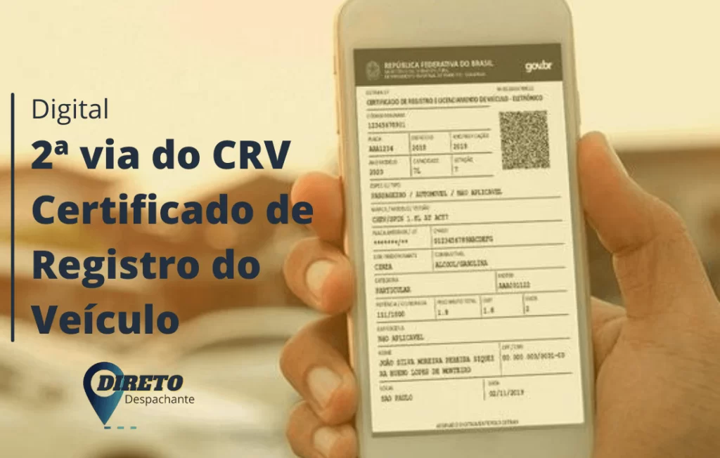 2ª via do CRV (Certificado de Registro do Veículo)